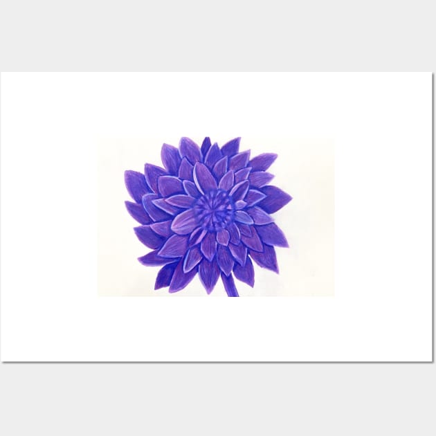 Purple Dahlia Wall Art by Calenna99